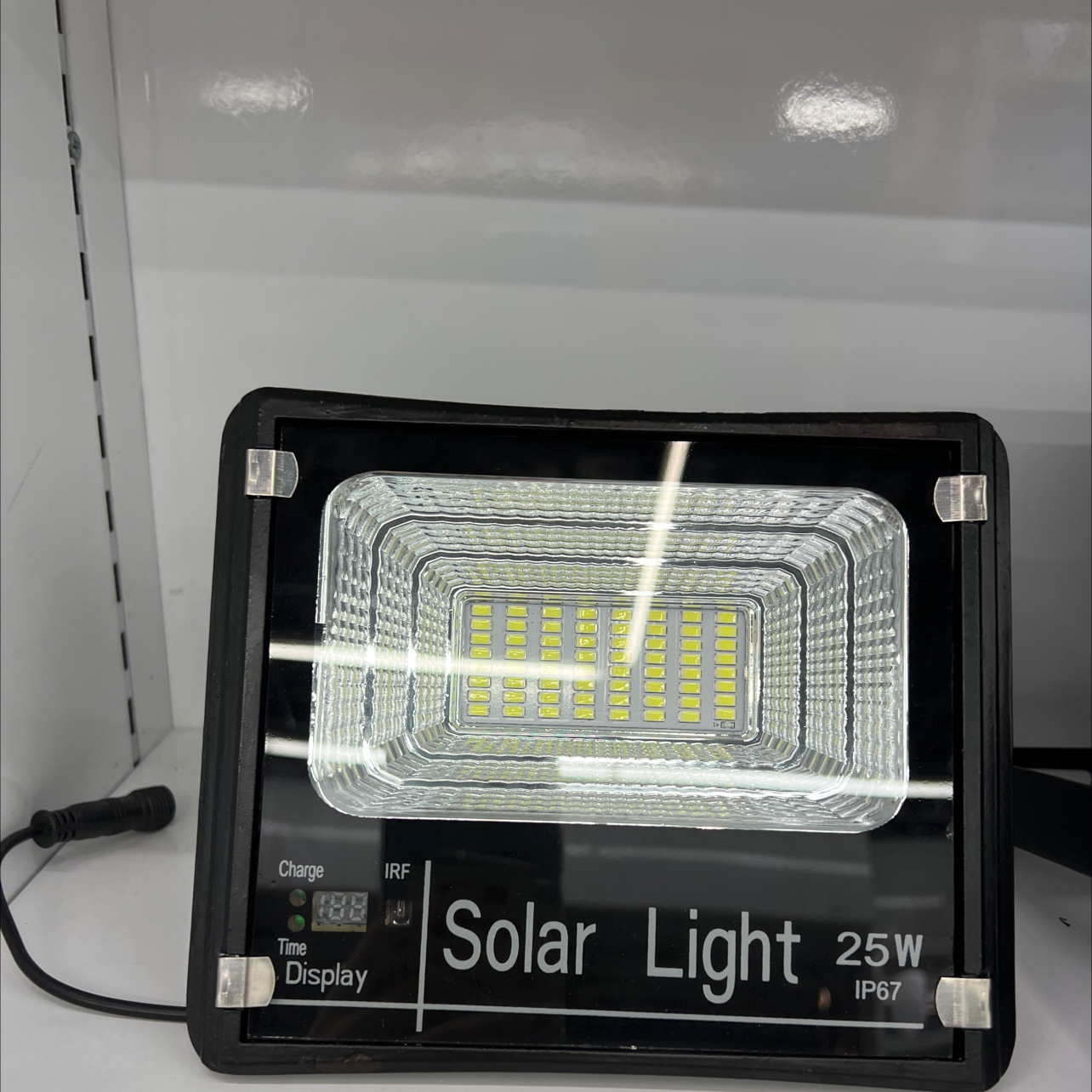A 25W outdoor solar-illuminated electric display model