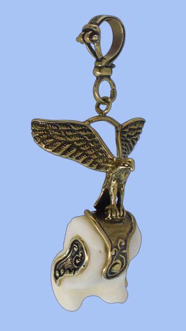 Galaha Flying Eagle Copper Eagle Small Pendant for Attracting Wealth and Spreading Wings Eagle Solid Brass Keychain Bag Hanging Antique Small Copper Handle Piece Donglaibao 12-1