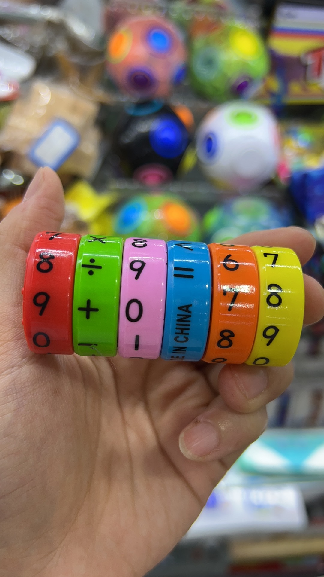 Magnetic force digital arithmetic unit, children's early education and intelligence toys, wholesale export for foreign trade, opp single suction card packaging