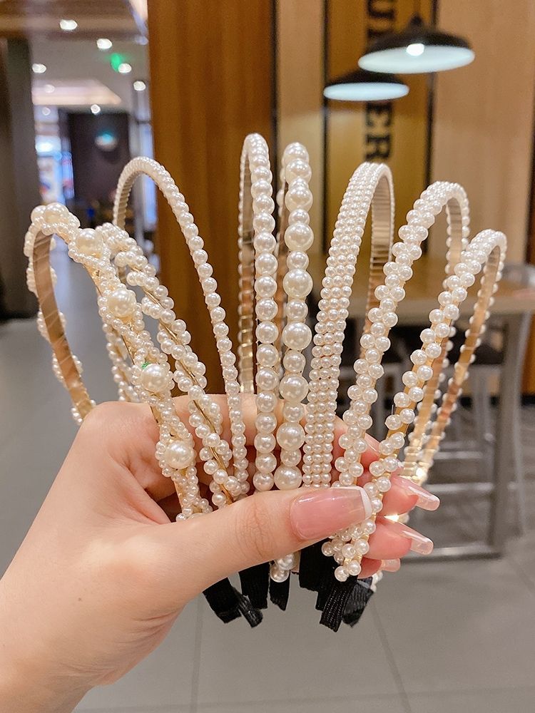 珍珠发箍女简约复古头箍韩国网红气质仙女发饰