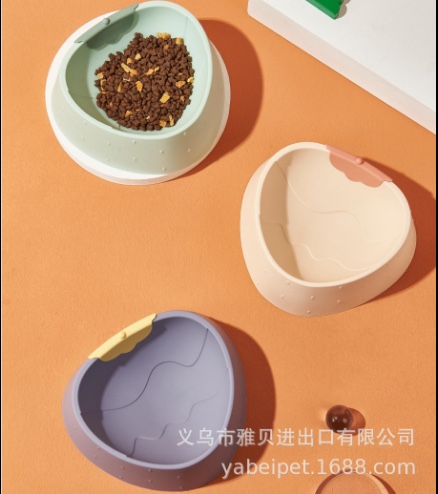 2025雅贝宠物碗草莓碗，卡通猫咪碗防滑