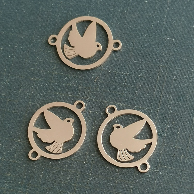 INS复古风燕子小鸟吊坠DIY手作饰品手链耳环配件材料 