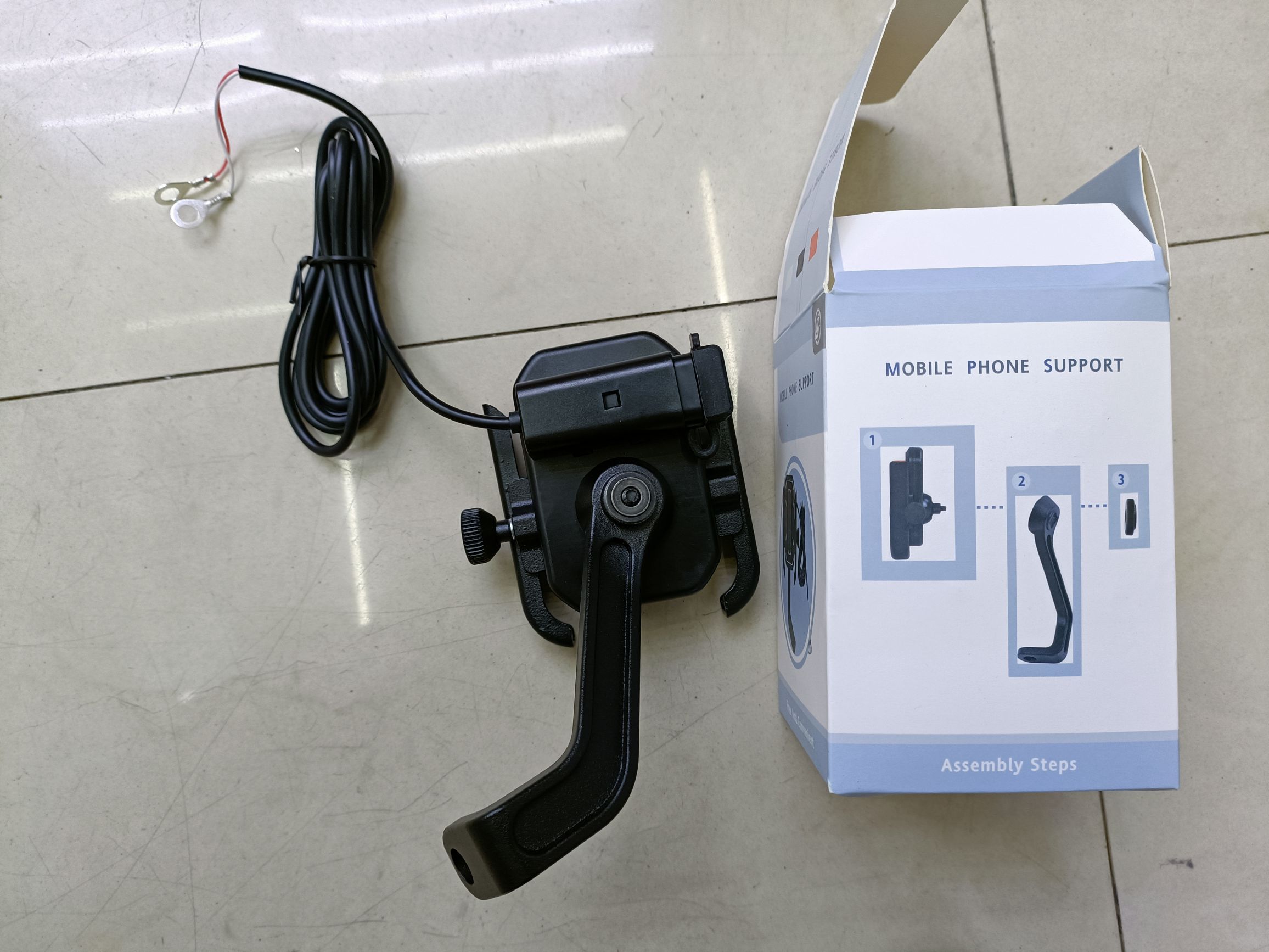 摩托车带充电手机支架 摩托车带线详情图5