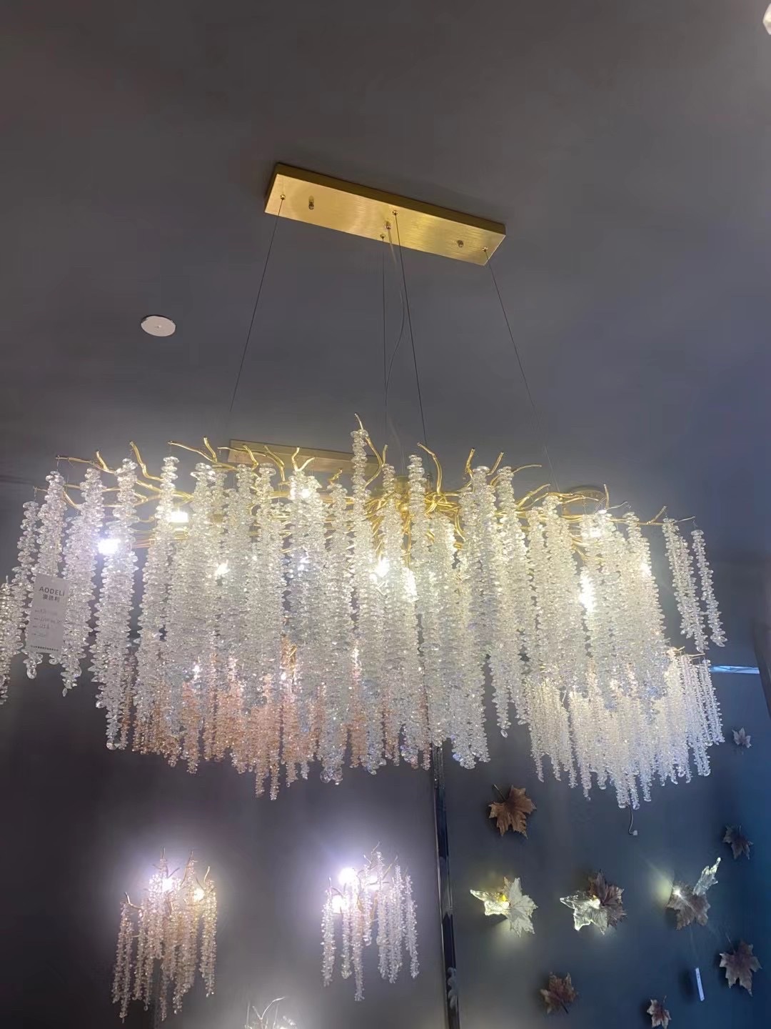 Crystal aluminum branch chandelier Application Scenario