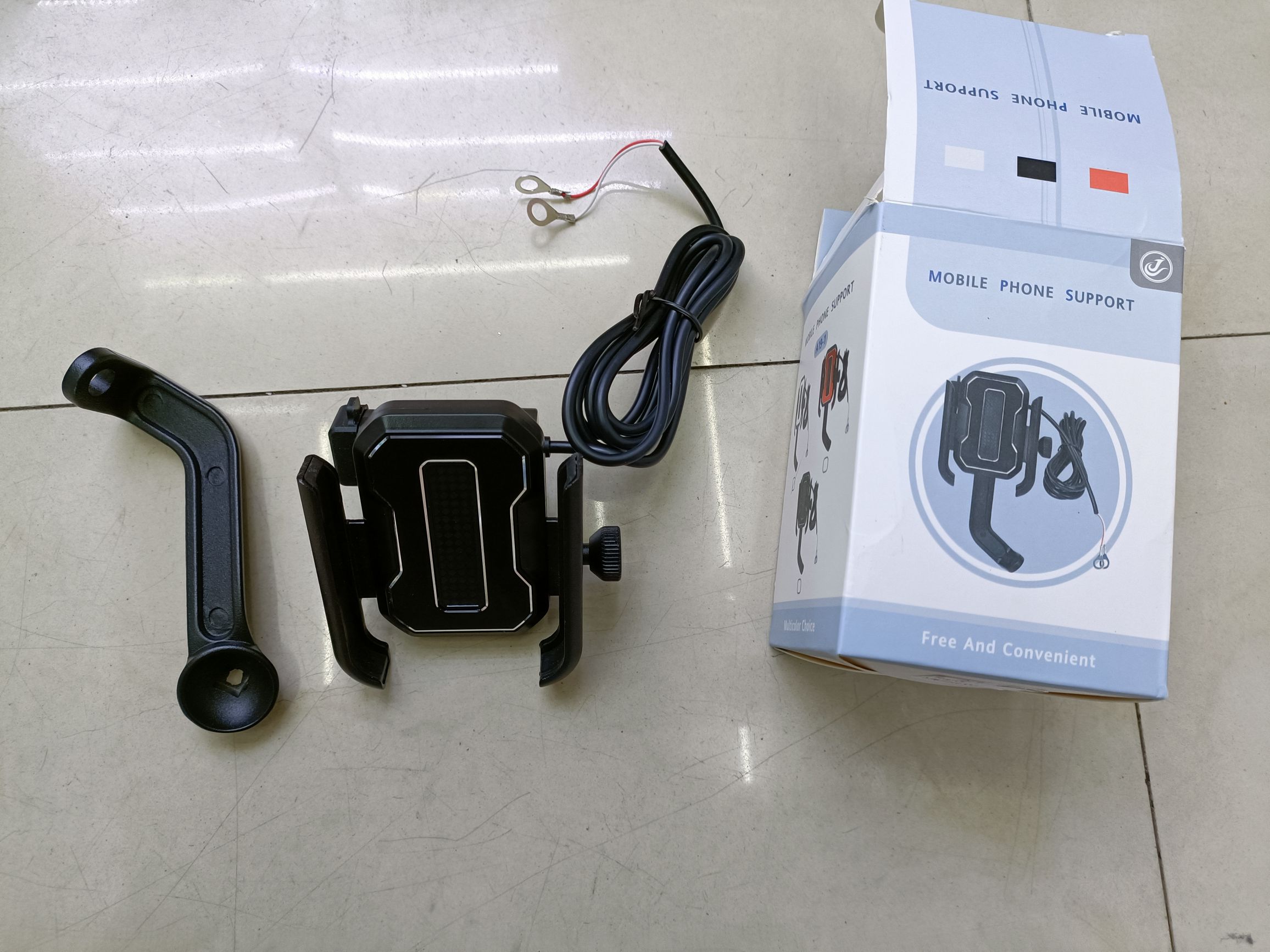 摩托车带充电手机支架 摩托车带线