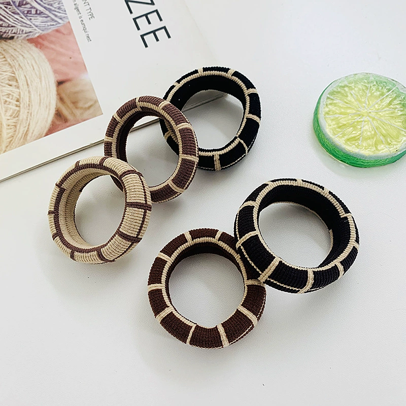 High-elasticity and durable hair tie, popular thick hair band, simple hair tie, black hair band