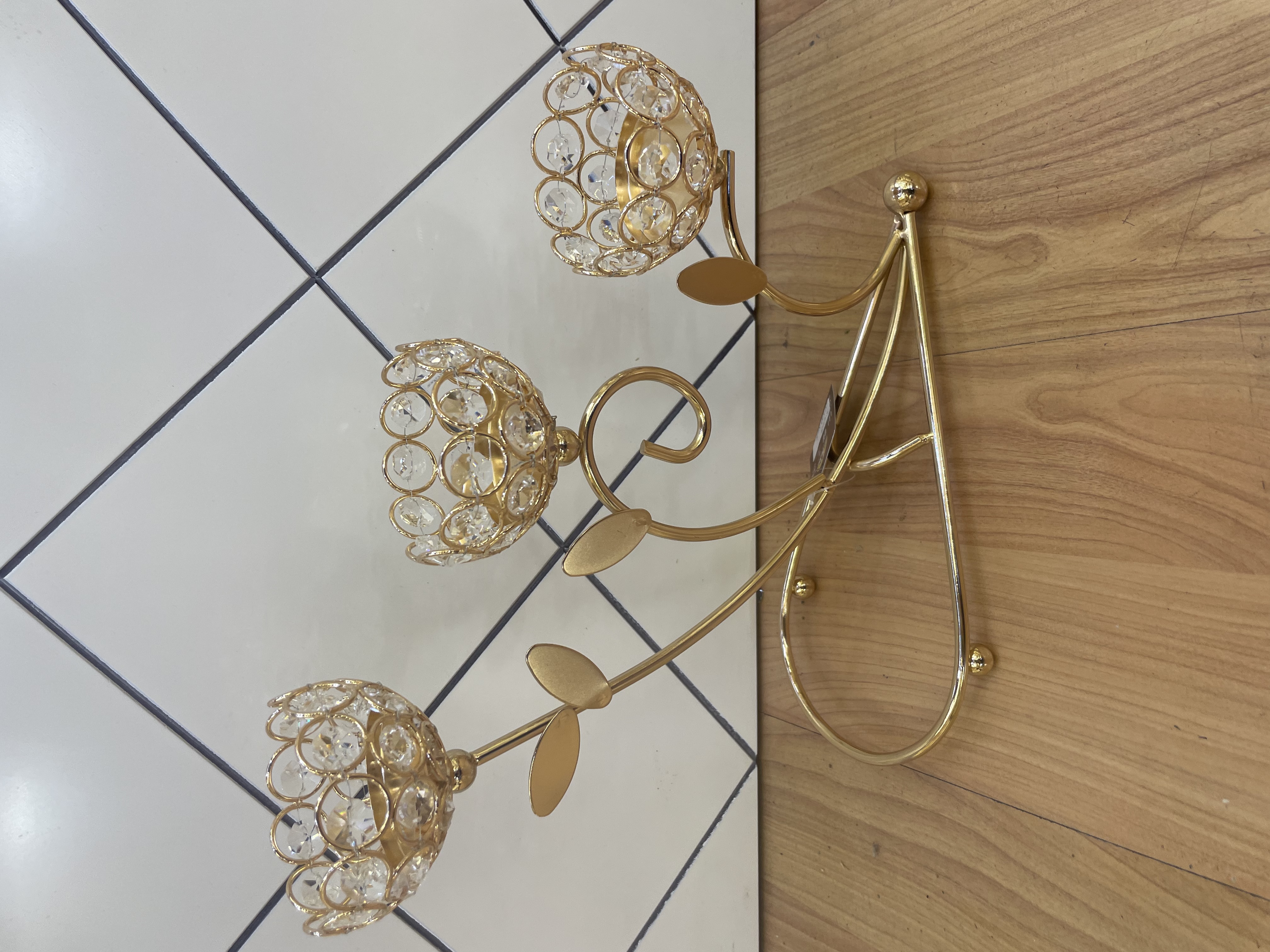 金属工艺品/合金烛台/烛台白底实物图