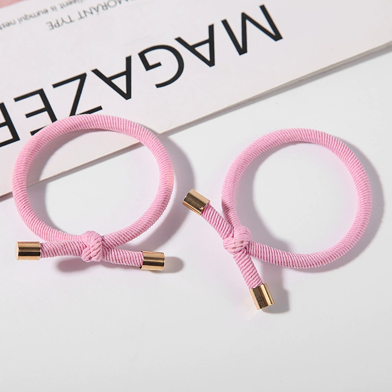 The 2022 new high-elasticity rubber band women's hair tie headband is durable and won't damage hair. It features a simple hair band Application Scenario