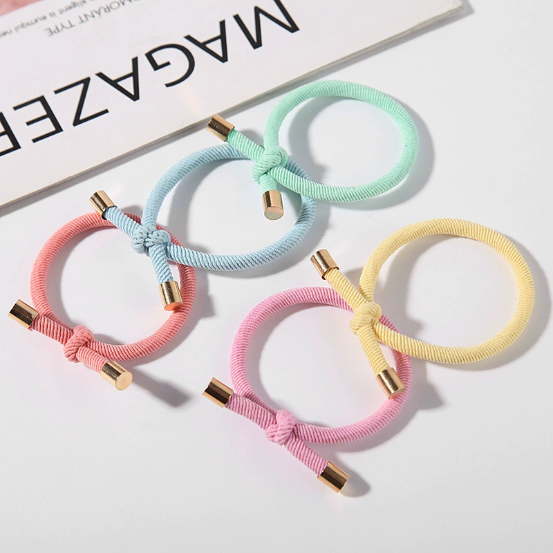 The 2022 new high-elasticity rubber band women's hair tie headband is durable and won't damage hair. It features a simple hair band