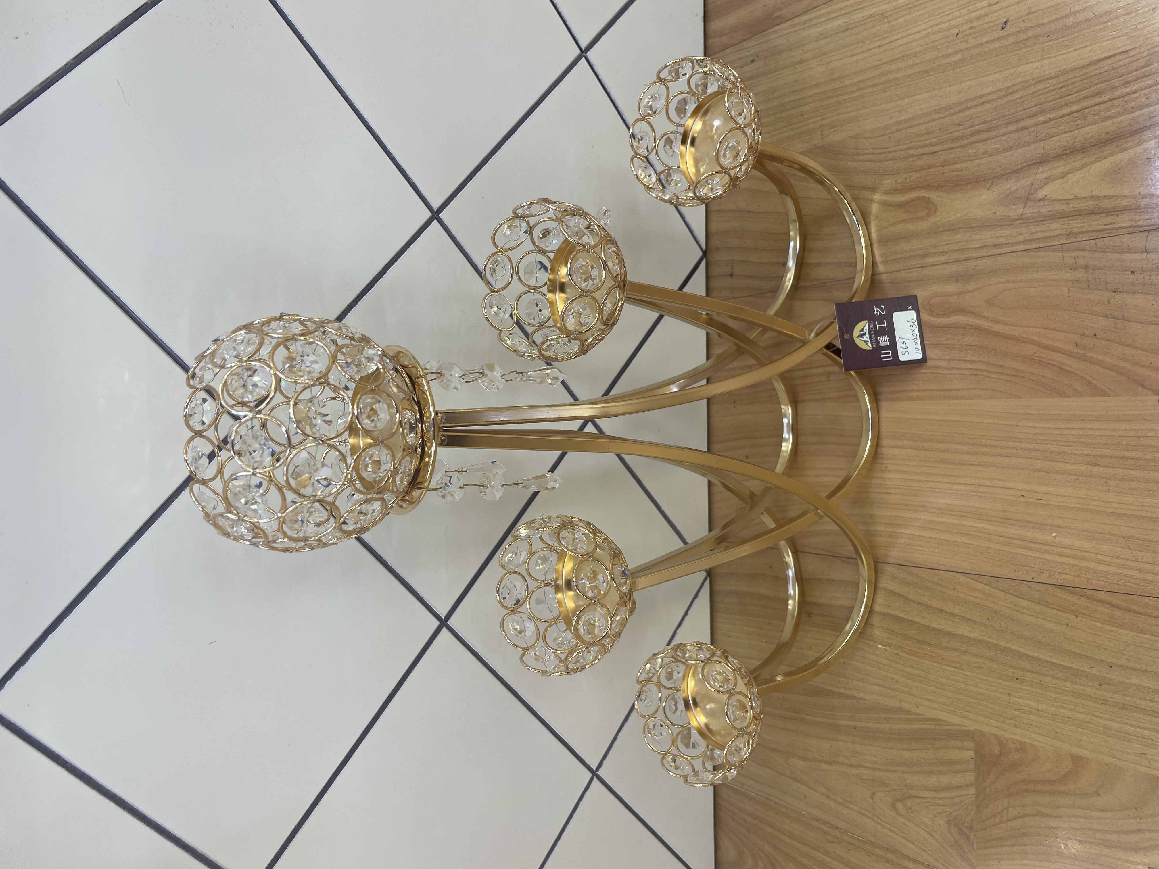 金属工艺品/合金烛台/烛台白底实物图
