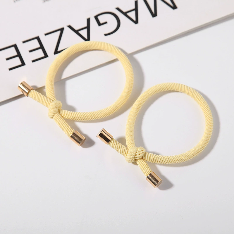 The 2022 new high-elasticity rubber band women's hair tie headband is durable and won't damage hair. It features a simple hair band Item Picture