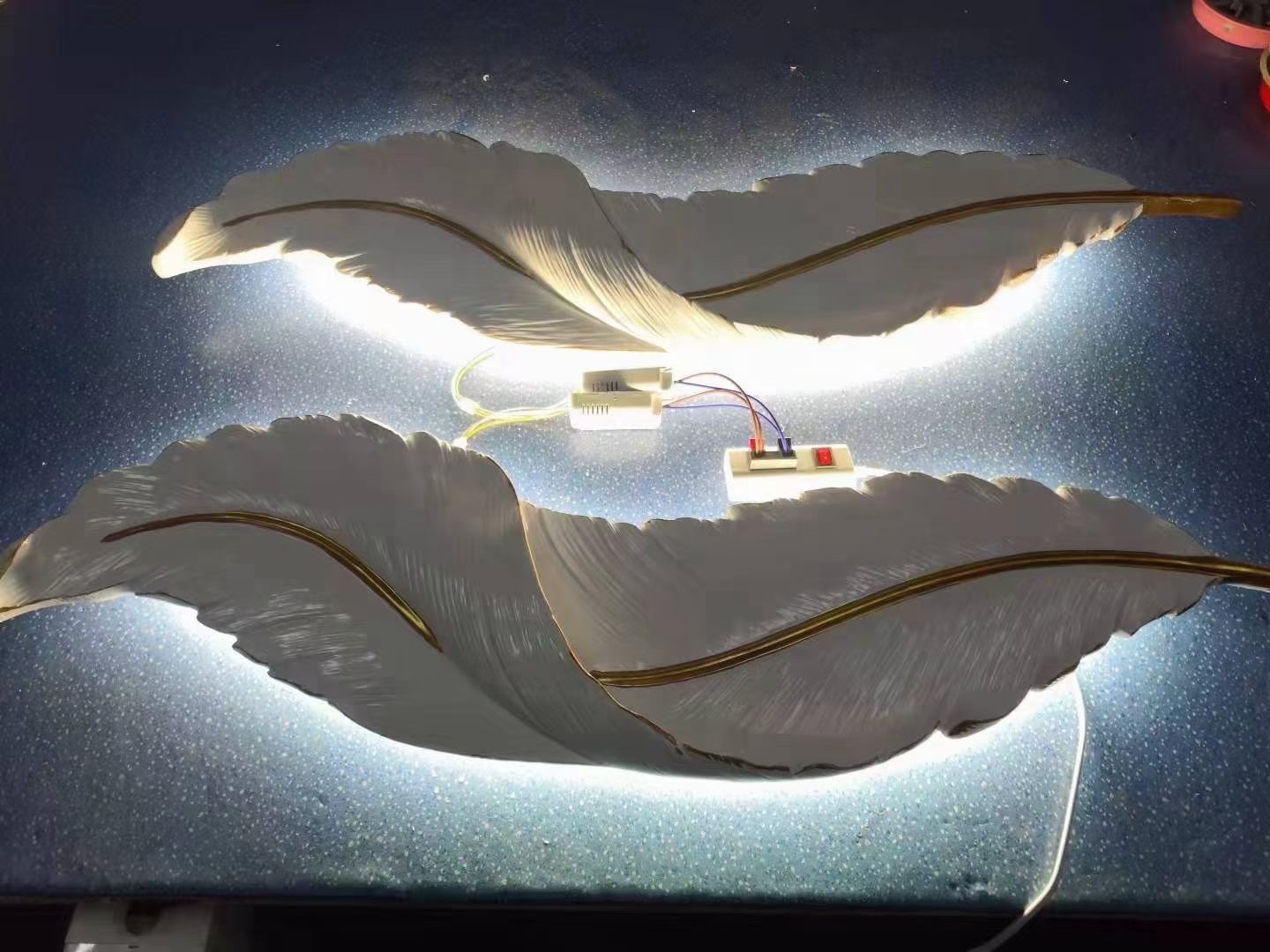 Resin personalized wall lamp details Picture