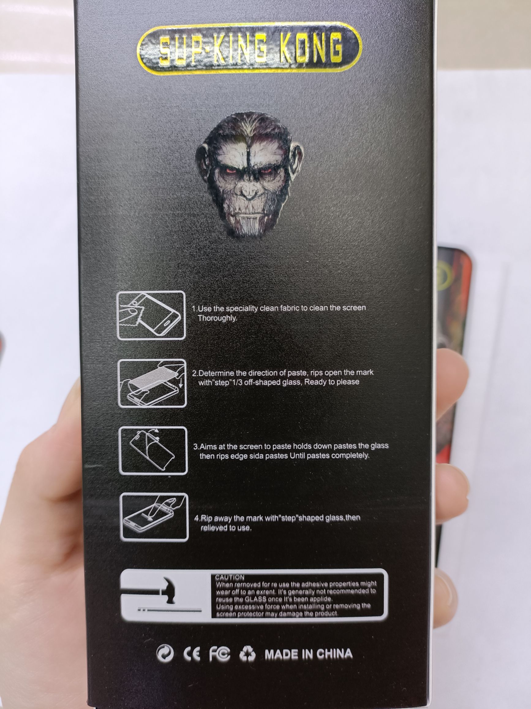Monkey Head mobile phone tempered film detail image 7