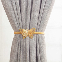 蝴蝶弹簧窗帘绑带跨境热销金属几何窗帘扣