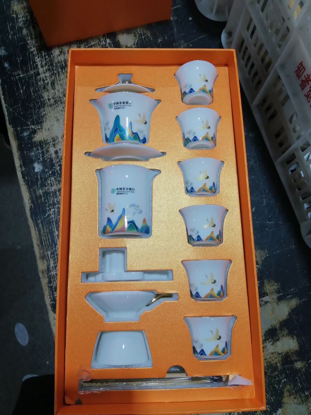 Sheep Fat Jade tea set, He Rui Cheng Xiang tea set, high-end reception and Office tea set, Tao Li Jia 027 Item Picture