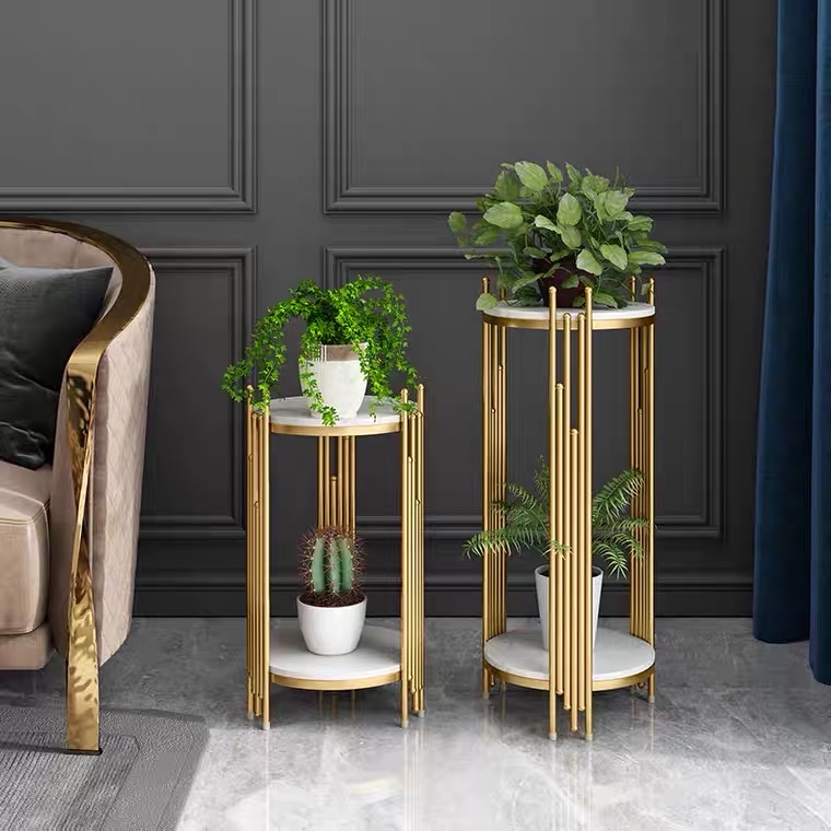 欧式风格花架/铁艺摆件/铁艺花架细节图