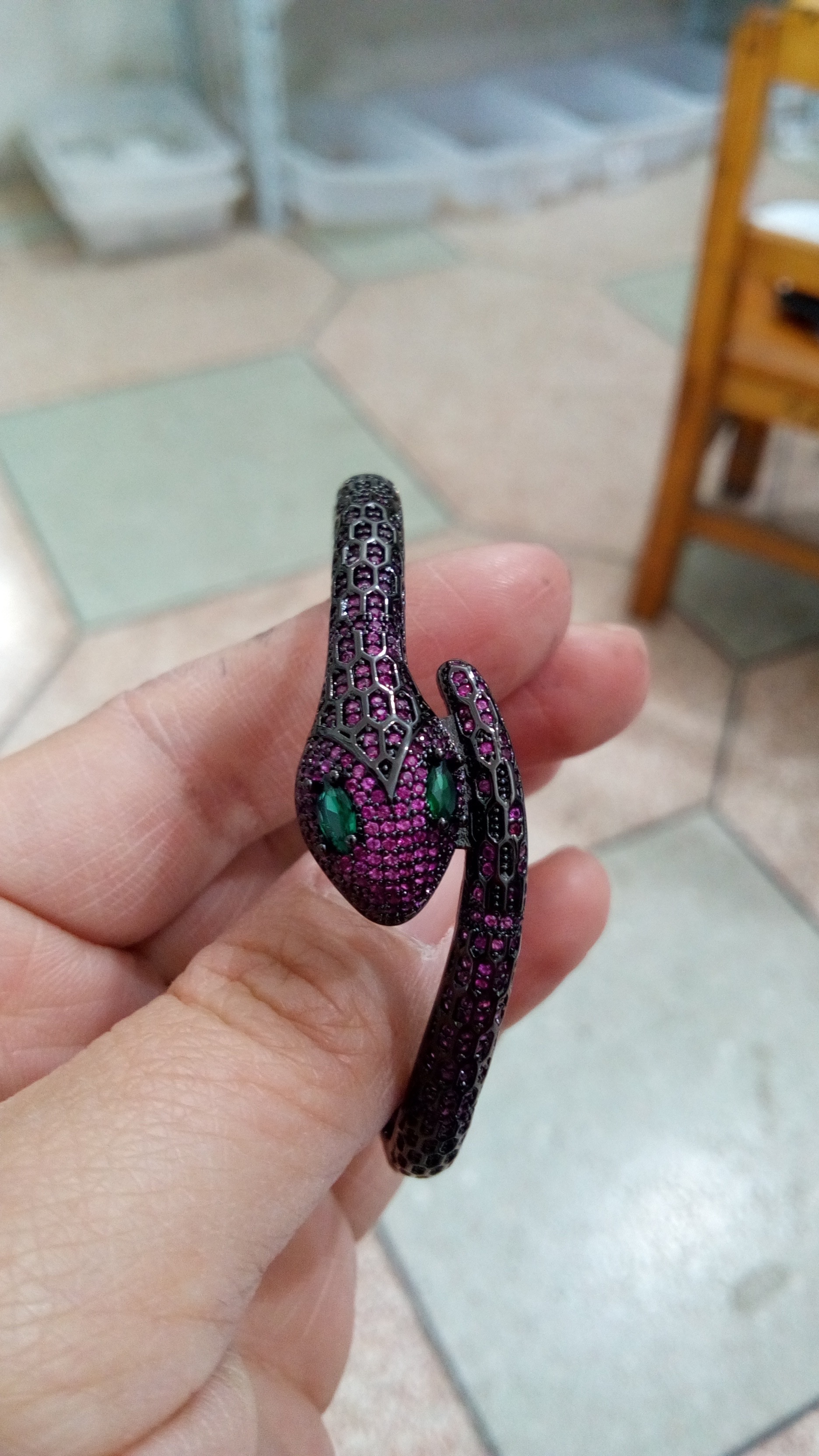 微镶锆石手镯真金电镀保色手镯