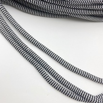 包芯绳32锭加密黑白双色涤纶编织绳6mm彩色服装辅料饰品配件 