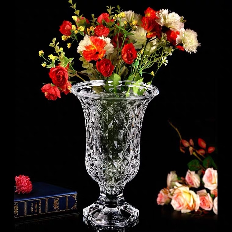 hp Foot series glass vases, crystal glass vases, home decoration, home creative handicrafts Specification image