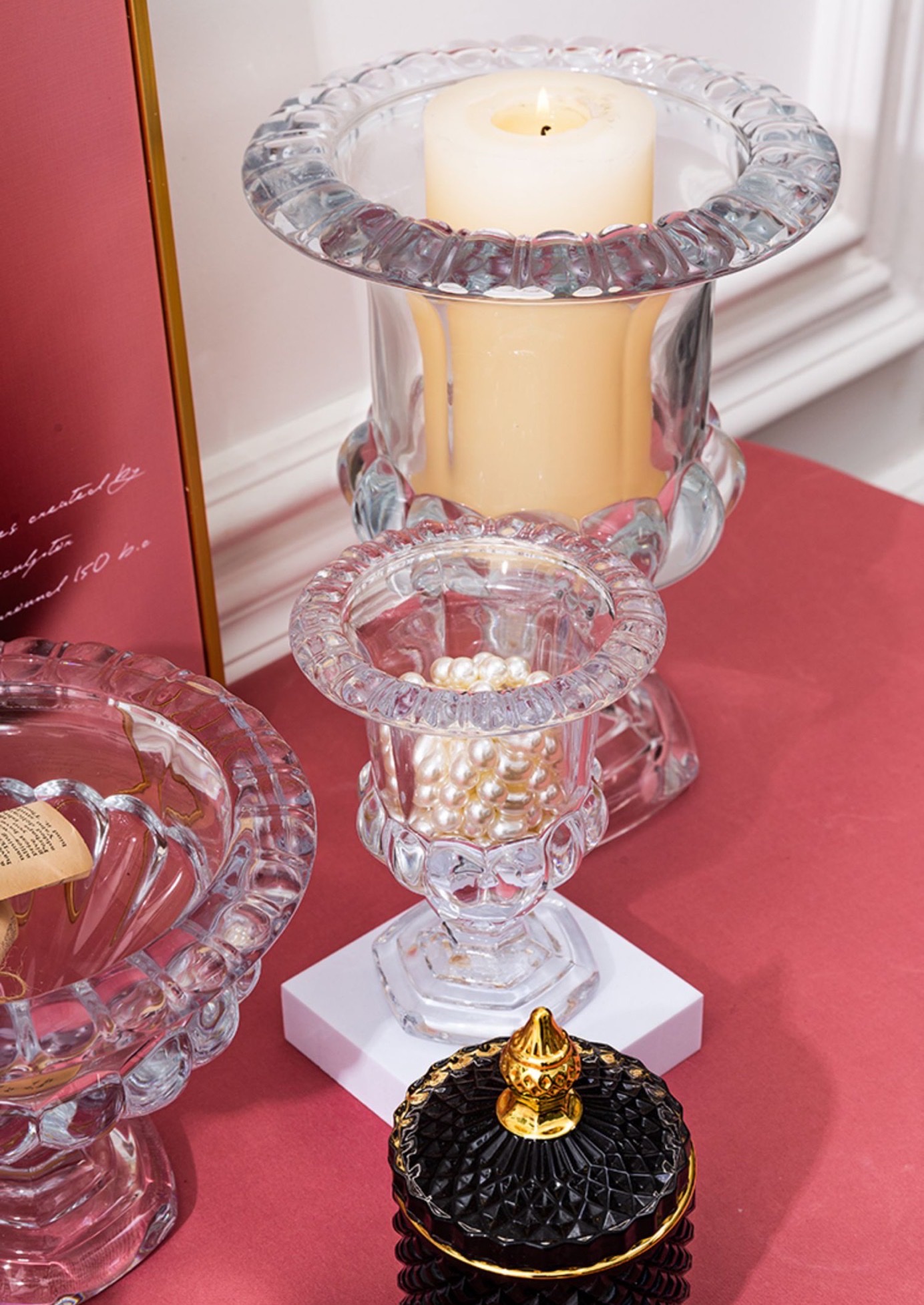 "Bud Series Glass vases, glass fruit pits, crystal glass vases.