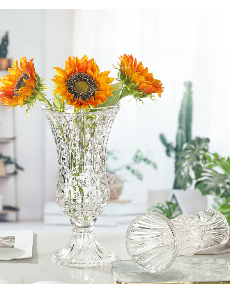 441 Wind lamp glass vase, crystal glass vase Specification image