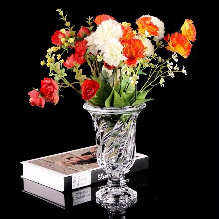 hp Foot series glass vases, crystal glass vases, home decoration, home creative handicrafts details Picture