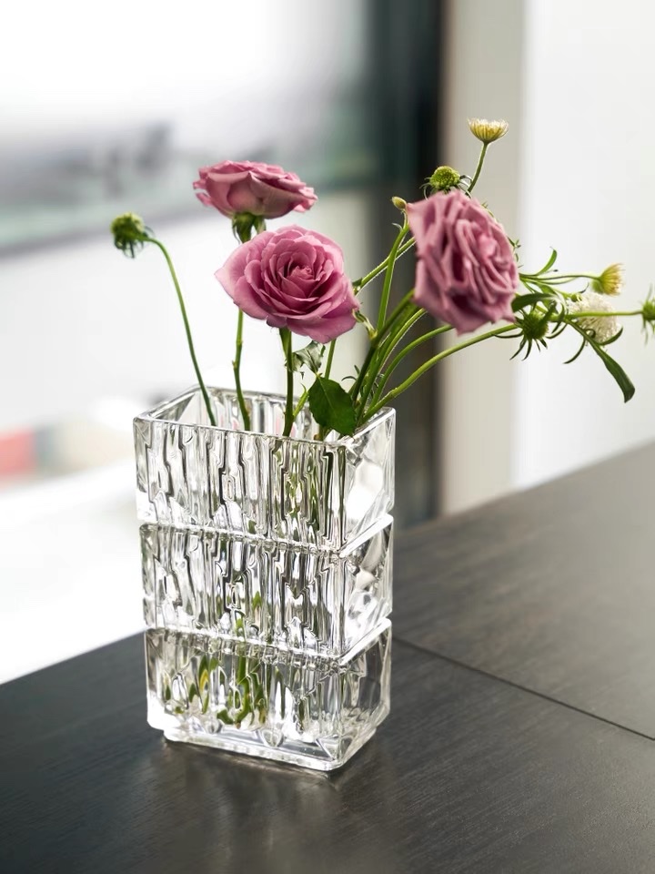 Luso vases, crystal glass vases, glass vases, creative home decoration handicrafts details Picture