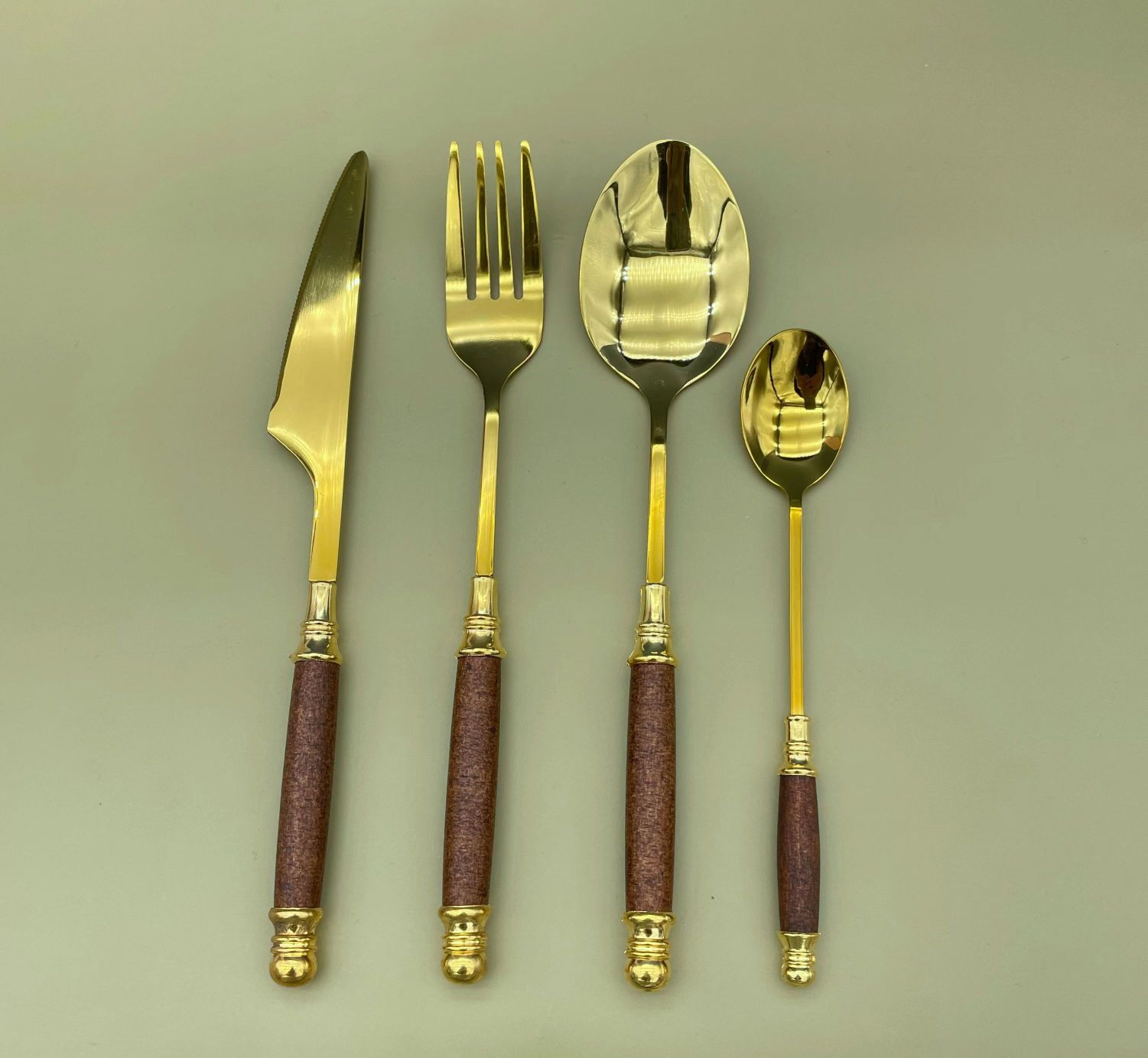 厂家直销不锈钢钛金挑木四件套