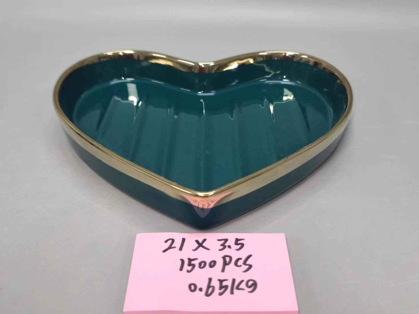 方圆陶瓷北欧轻奢镀金多色网红陶瓷烤盘西餐盘家用餐具FY6895888详情图8