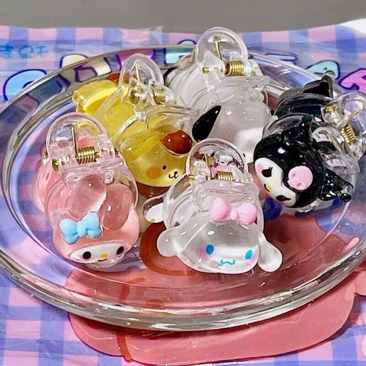 Cute Sanrio grabber, Cinnamon dog Kuromi, girlish student, ins cartoon, sweet hair grabber, hairpin, hair accessory