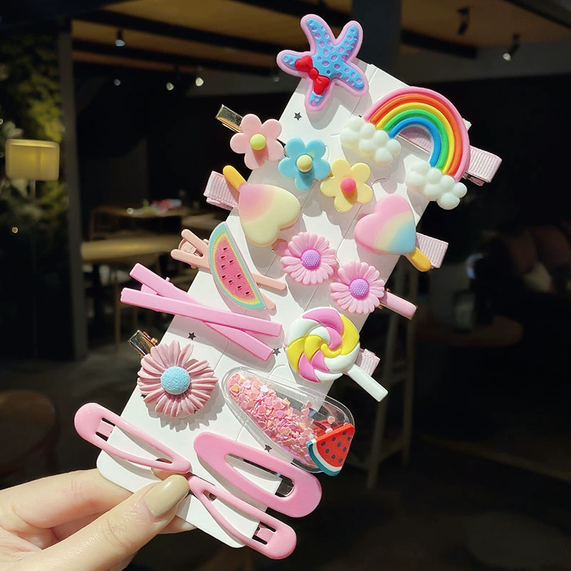 Korean children's hair clips, side clips, popular colorful hair clips, cute princess, candy-colored hair accessories, baby clips, headwear detail image 4