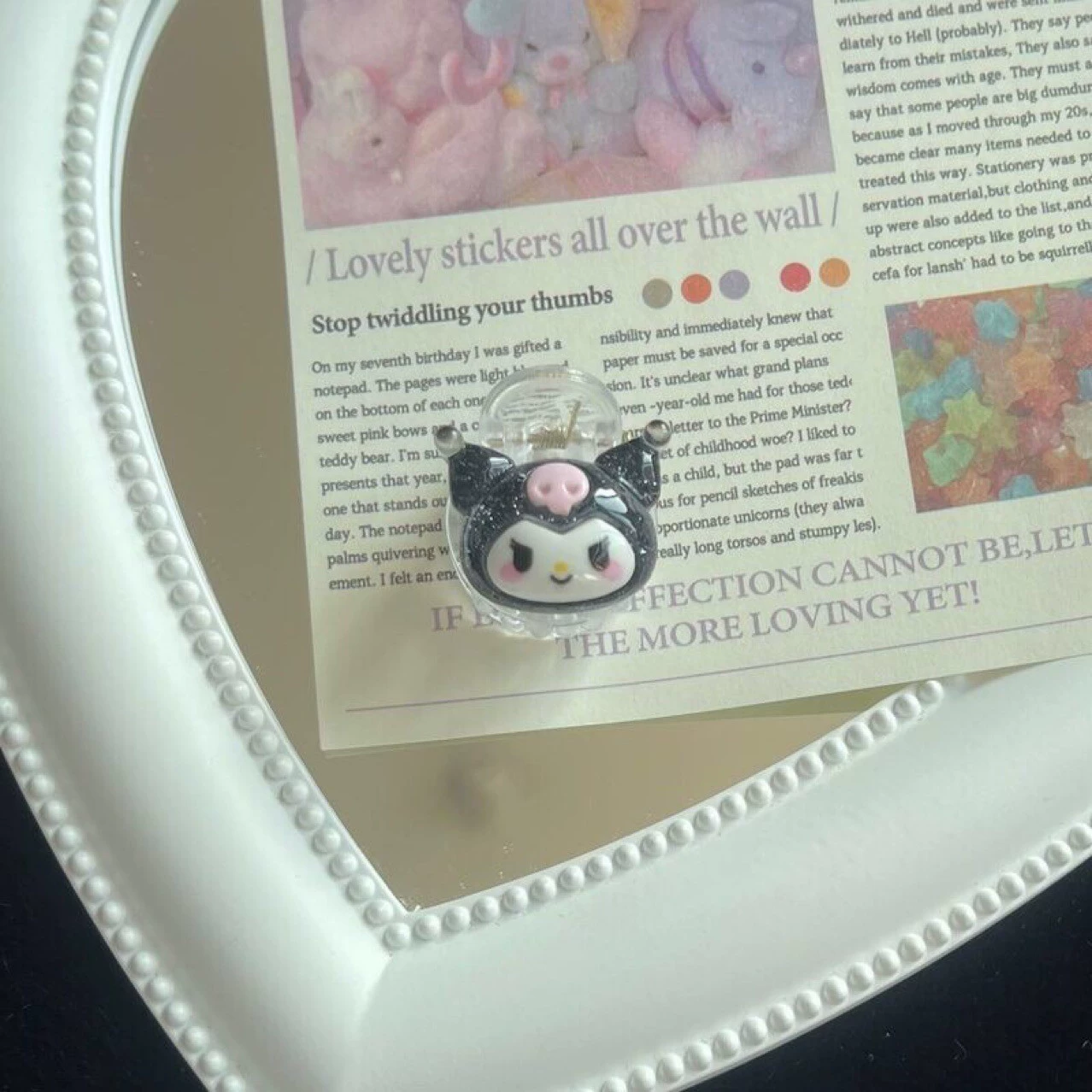 Cute Sanrio grabber, Cinnamon dog Kuromi, girlish student, ins cartoon, sweet hair grabber, hairpin, hair accessory detail image 9