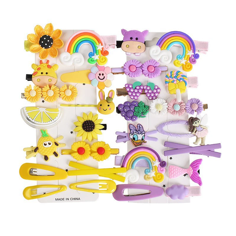 Korean children's hair clips, side clips, popular colorful hair clips, cute princess, candy-colored hair accessories, baby clips, headwear details Picture