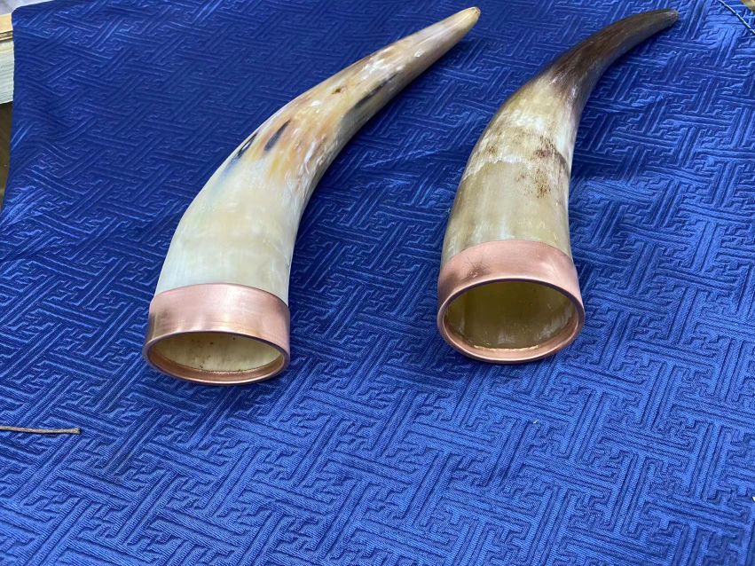 Cross-border e-commerce ox horn cups, natural plateau yak horn ornaments, drinking cups, large-capacity beer mugs, ox horn cups, health cups, genuine ox horn cups, smooth jewelry store