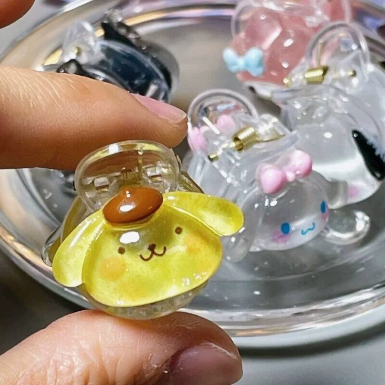 Cute Sanrio grabber, Cinnamon dog Kuromi, girlish student, ins cartoon, sweet hair grabber, hairpin, hair accessory Item Picture