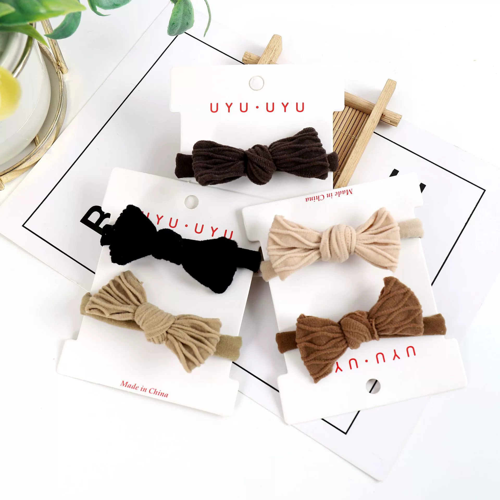 The new Korean version of high-elasticity bow towel band, Douyin hot style hair tie without damaging hair, fresh and simple hair tie