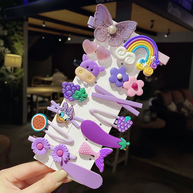Korean children's hair clips, side clips, popular colorful hair clips, cute princess, candy-colored hair accessories, baby clips, headwear Item Picture