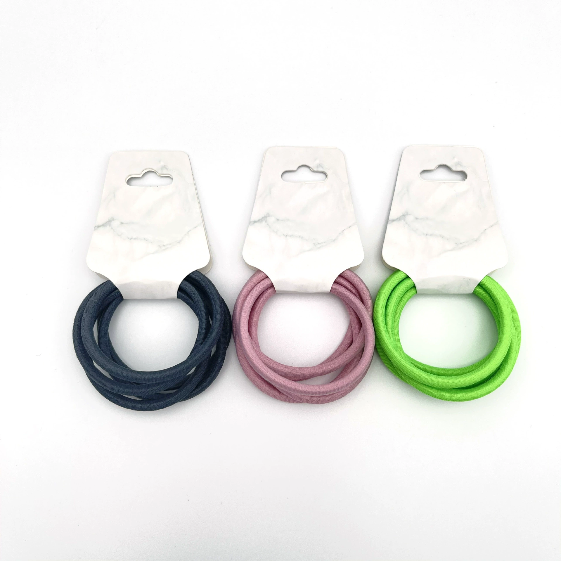 Korean 4mm thick colored high-elasticity seamless leather band headbands, 5 pieces per cardboard, 2 yuan for wholesale store accessories detail image 6