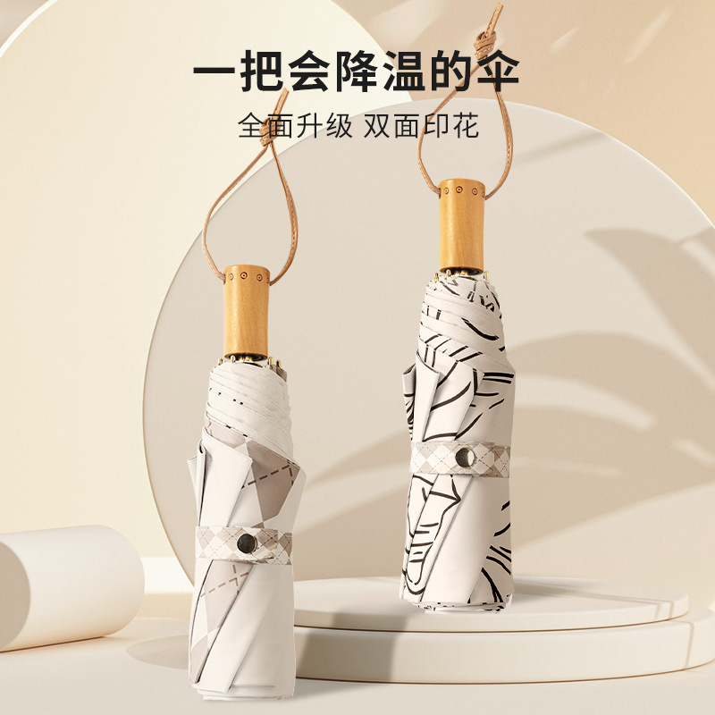 Triple Fold Double Layer Cooling Shade Umbrella Application Scenario
