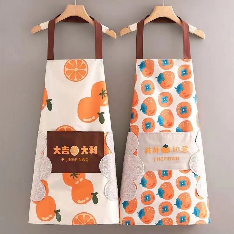 New kitchen household apron for cooking, waterproof, dirt-resistant, trendy and stylish apron details Picture