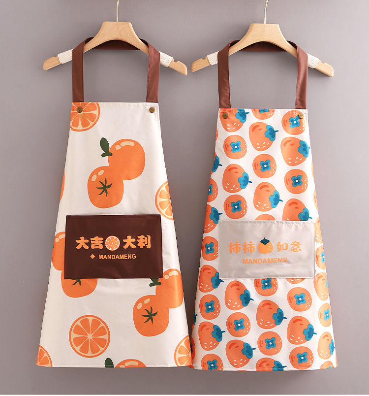 New kitchen household apron for cooking, waterproof, dirt-resistant, trendy and stylish apron Specification image