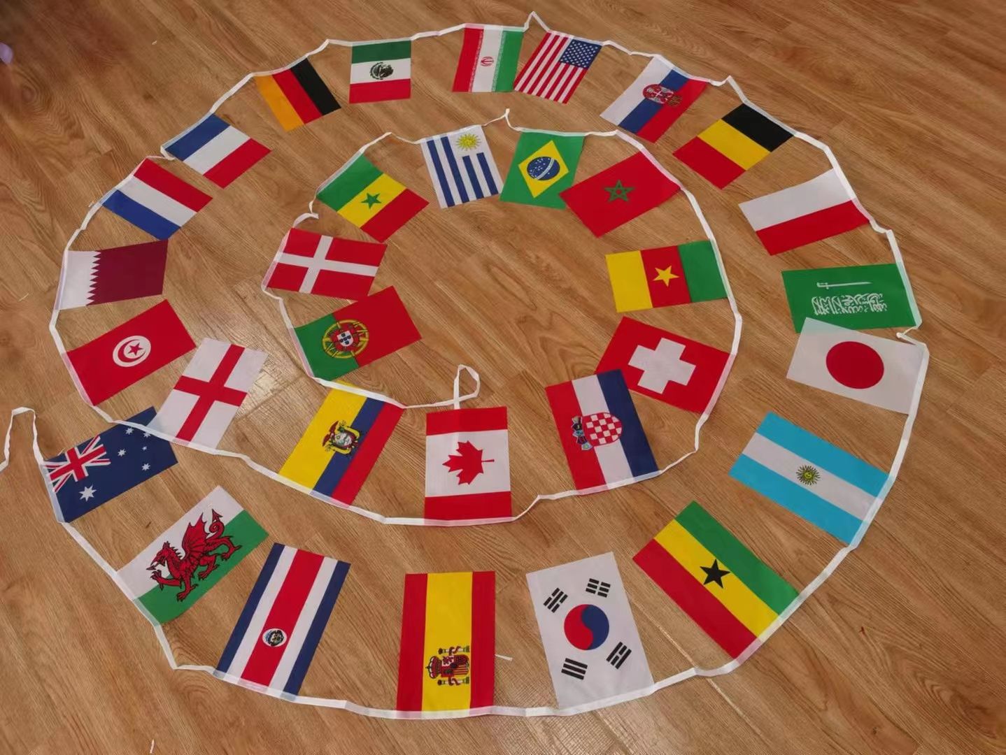 2022年世界杯32个国家串旗14x21详情图2