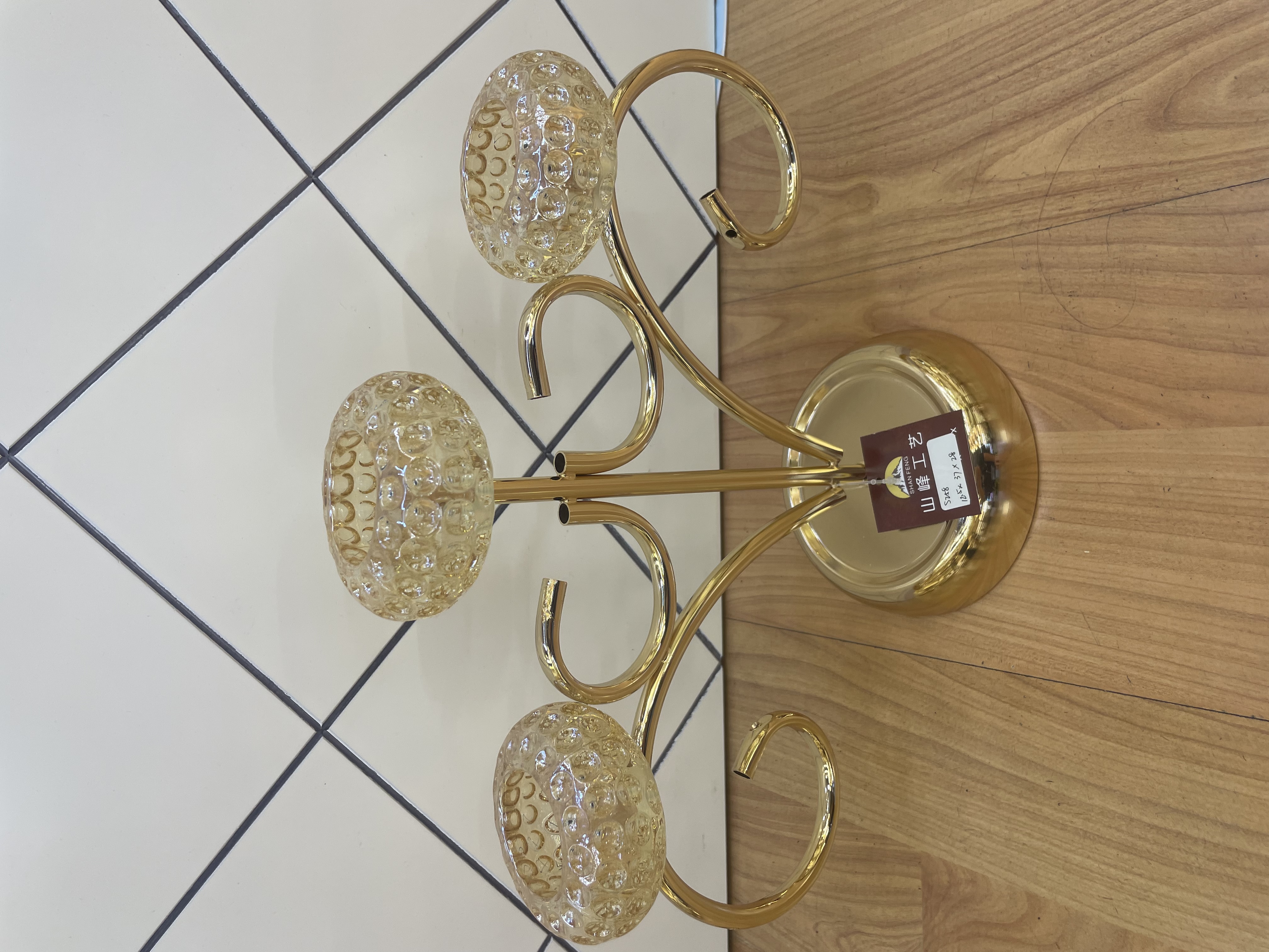 金属工艺品/合金烛台/烛台白底实物图