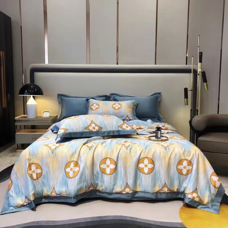 Tencel Summer Quilt four-piece bedding home textile quilt cover Item Picture