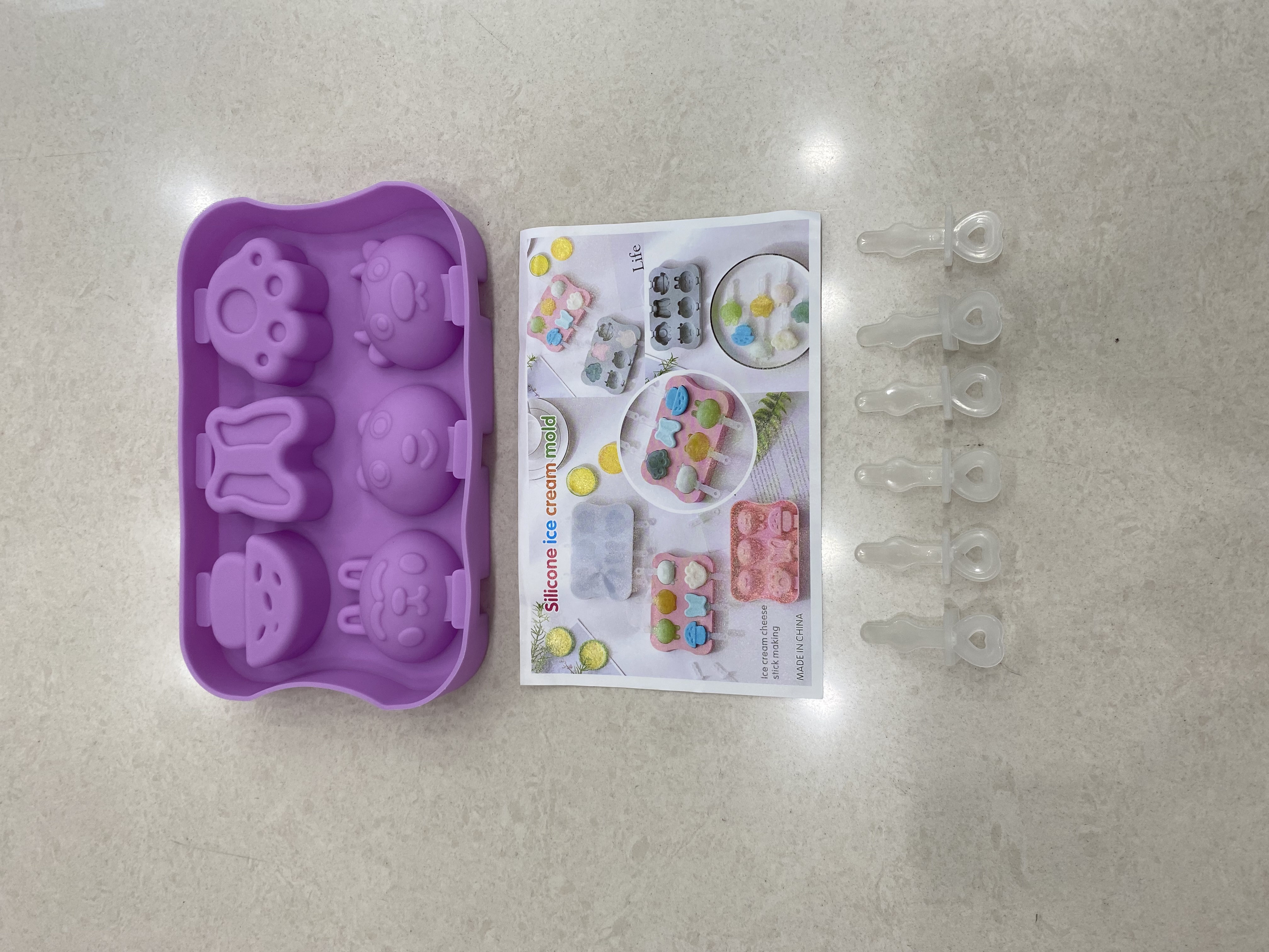 Six-line ice cream mold Specification image