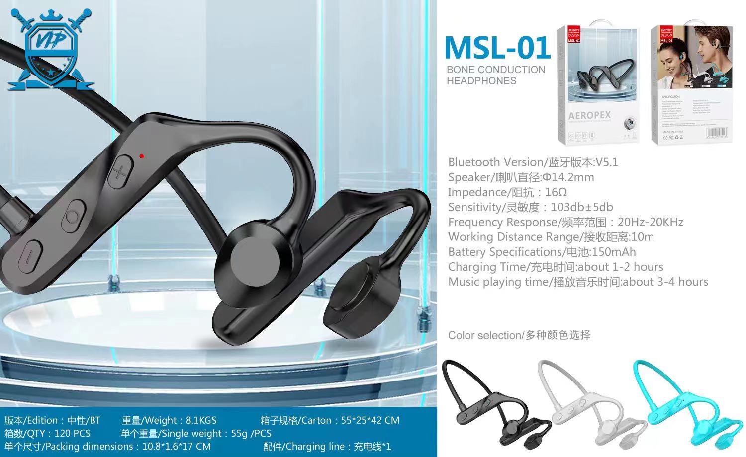 Guangdong Suoge brand headphones, new bone conduction Bluetooth headphones Specification image