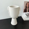 High-temperature ceramic white carbon white vase details Picture
