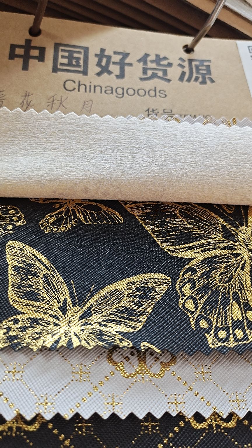 pvc leather with the Spring Flower and Autumn Moon cutting and ironing process detail image 2