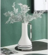 A modern Nordic style aged handle ceramic vase Specification image