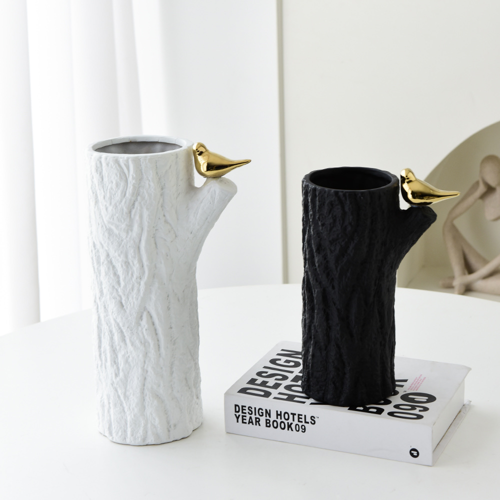 High-temperature ceramic bird-shaped vase